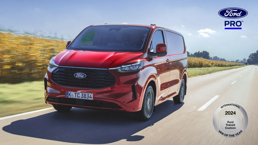 Ford Transit Custom 2024 vinner IVOTY som årets varebil!