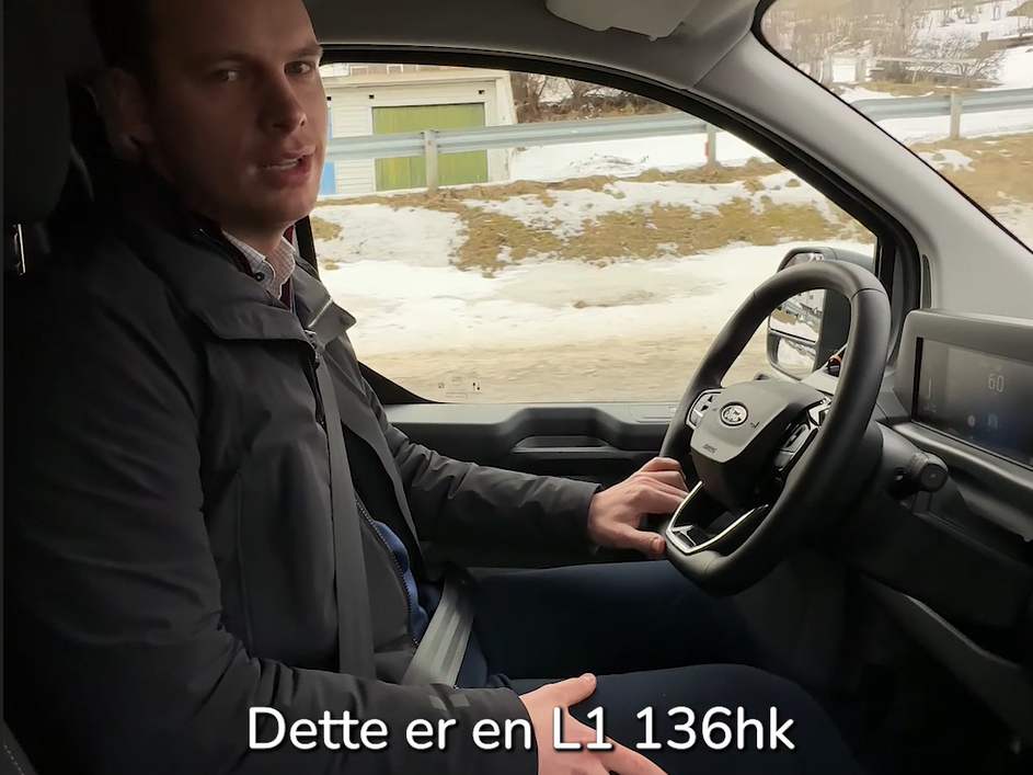 Haakon Sommerseth tester transit Custom AWD