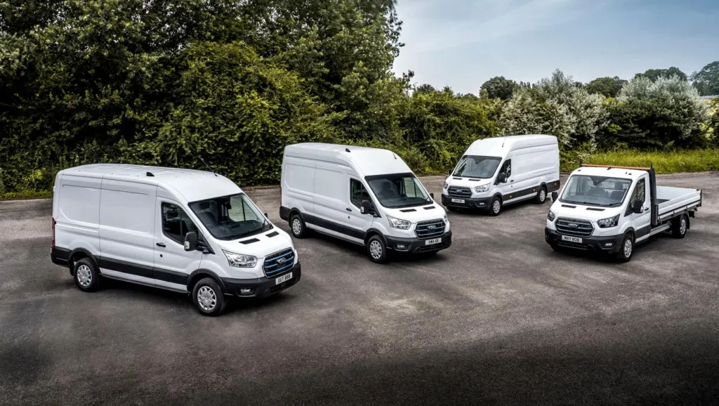 Ford Transit kommer i flere lengder og høyder